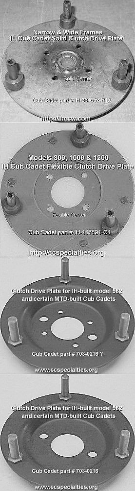 CUB CADET GARDEN TRACTOR PULLING SPREAD FRAME CLUTCH ARM HANGER 82 SERIES 582
